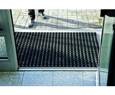 Miltex, Tappeto ad Anelli in Gomma Scriper, 80 x 120, Nero (Schwarz)