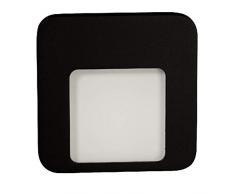 Zamel Ledix - Lampada da parete a LED, in metallo, colore: Nero