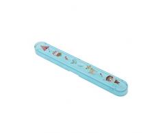 Axentia Manipi - Portaspazzolino per Bambini, in plastica, Blu, ca. 20,5 x 2,5 x 1,7 cm