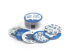 Signes Grimalt 488572-Set da 4 sottopiatti, Ã 11 cm, Colore: Blu