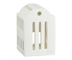 Kähler Urbania - Portalumini in Ceramica, 10,5 x 7 cm, Colore Bianco