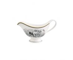 Villeroy & Boch Audun Ferme Salsiera Senza Piatto, 400 ml, Porcellana Premium, Bianco/Grigio/Giallo