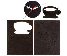 Asir Group LLC 3duhr-51 Clocky Decorativa Orologio da Parete, Multicolore