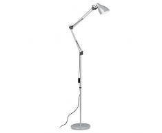 Premier PREM-2501916 Lampada da Terra, Metallo, Grigio