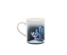 Alessi Blue Christmas AAA06 1 Mug, Bone China, Blu/Bianco, 8x8x9.50 cm