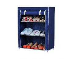PRATIKO LIFE Scarpiera, Blu, Taglia Unica