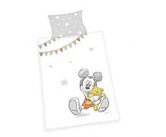 Herding Disney Minnie Mouse Set di Biancheria da Letto, Cotton, Bianco, 100 x 135 cm, 40 x 60 cm