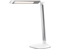 Goobay 1110 - Lampada da tavolo in alluminio, 7 W, colore: Bianco