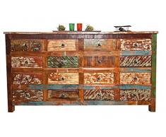 Esidra Credenza, Buffet, Legno, Marrone, 160x40x95 cm