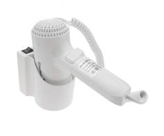 PrimeMatik - Asciugacapelli con Supporto da Parete Asciugacapelli da Hotel da 1300 W (KS014)