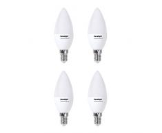 panalight Pack di 4Â lampade LED candela Frost E14, 4Â W, 2700Â K