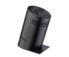 Rockingham Forge Pro-Balance - Ceppo universale per coltelli con inserti in fibra compressa Nero metallizzato