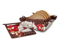 Disney TWS63/10BR 7 Nani Set Portapane con Sottopentola, Disegno Brontolo