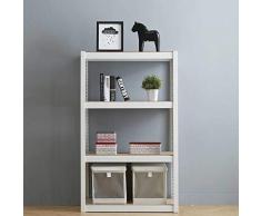 Dcasa - Scaffale modulare a 4 Ripiani, da Ufficio, per Decorazioni, Feste, Articoli per la casa, Unisex, per Adulti, Colore: Unico