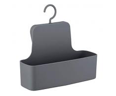 Wenko 23982100 Barcelona - Mensola da Doccia, da Parete, infrangibile, 26 x 24 x 9 cm, Colore: Antracite