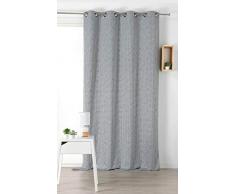Linder - Tenda Oscurante, 69% Poliestere, 29% Cotone, 2% Fibre Nere, 145 x 240 cm