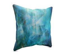 Picanova - Cuscino Decorativo in Raso, Multicolore, 60 x 60 cm