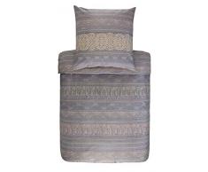 Bassetti Urbino - Biancheria da Letto, Cotone, Grigio, 140 x 220 cm