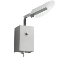 Honsel Leuchten 24091 - Lampada LED a parete con vetro opaco, colore: Alluminio opaco