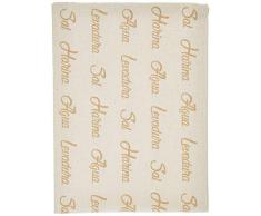 MI CASA - Strofinaccio da Cucina, 50 x 70 Lettere, Colore: Beige