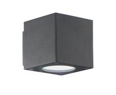 Rossini Illuminazione Nemesis Lampada da Parete per Esterno a LED Integrata, 6 W, Antracite