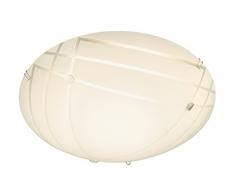 Briloner Leuchten Plafoniera LED 12 W, Bianco, 30 x 30 x 11 cm