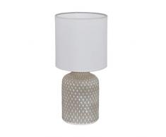 Eglo Bellaria - Lampada da tavolo in ceramica, 40 W, colore: grigio