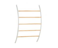 Zeller 18730 â Porta Asciugamani da Parete Porta Asciugamani, Legno, Bianco, 48.5 x 16 x 72 cm
