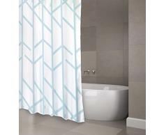 MSV Tenda Doccia Premium Tree 180Â x 200Â cm, Poliestere, Blu, 30Â x 20Â x 15Â cm