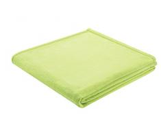 biederlack Coperta, Pile, Verde Pastello, Singolo