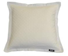 AM Home Piuma Inserto Basket Weave Texture Cuscino, Cotone, Naturale, Queen