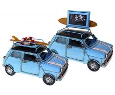 DOREX Figura salvadanaio, Metallo, Blu, Taglia Unica