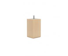 La fabbrica di piedi am20170064 gioco di 4 piedi di letto quadrati in legno verniciato chiaro 10 x 5,5 x 5,5 cm