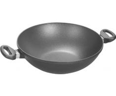 Woll 1132Â NL Wok in ghisa, in Alluminio pressofuso, Nero, 41Â x 41Â x 14Â cm