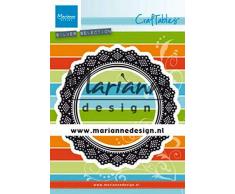 Marianne Design Craftables,Centrino Shaker, Fustella da Taglio ed Embossing per Progetti Creativi, Metallo, Argento, Small