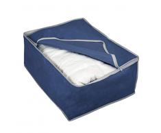 Metaltex Sacchetto di immagazzinaggio M, sottovuotosalvaspazioorganizercabina armadioorganizer Armadio Porta vestitisacchettocustodia, Blu, M