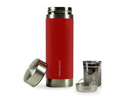 YOKO DESIGN - Teiera isotermica in Acciaio Inox, Dimensioni da 20 x 6 x 6 cm, di Colore Rosso, RIF. 1405