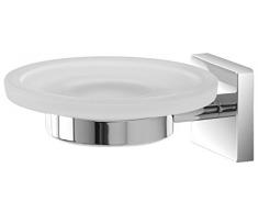 FERIDRAS Easy Portasapone, Cromo, 5x12.5x11.5 cm