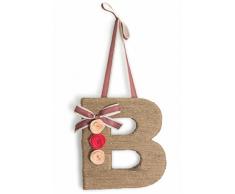 Villa dâEste Home Tivoli Word Appendino Fuoriporta B, Corda, Marrone, 27x5x27 cm