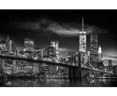 GB Eye-Stampa con Cornice, 40 x 50 cm, con Scritta Freedom, Tower B W & Poster New York