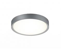 Trio Leuchten Trio 659011887 Clarimo Plafoniera LED, 1x18 Watt, Titano/Bianco, 33 cm 18 W