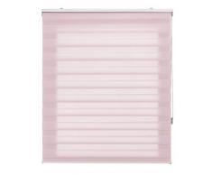 Blindecor Lira Tenda a Rullo in Doppio Strato Notte e Giorno, Rosa, 100 X 250 cm