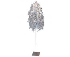 Naeve Leuchten Young Living 2009659 - Lampada a stelo, in metallo e plastica, 45 x 160 cm, colore: Argento
