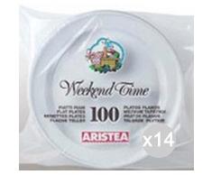 aristea Set 14 100 Piatto Piano Gr.7 Diametro 20 151705 Tavola E La Cucina