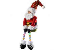 WeRChristmas - Decorazione natalizia a forma di Babbo Natale, 50 cm, con luci LED