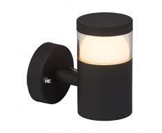 Brilliant AG G44581/63 - Lampada da parete per esterni, LED, metallo, Integrato, 7 W, Antracite