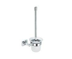 Nicol 7112400 Triton Parete scopino per WC in Ottone Cromato Lucido, Metallo, Cromato, 12.00 x 16.00 x 37.00 cm