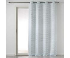 Douceur dIntérieur Tenda con Occhielli, 140 x 260 cm, in Poliestere, Stampa Constelline, Colore: Blu