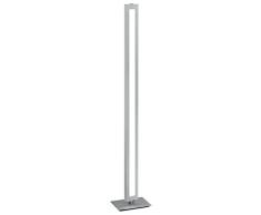 Trio Leuchten 472290105 Silas a LED, lampada da terra, metallo, 20 W, integrato, in alluminio spazzolato, 15 x 20 x 116 cm