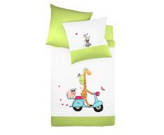 Fleuresse G-142272Â âÂ 0005Â âÂ 0100Â da Letto Ricamata in Percalle, 135Â x 200Â cm Colore: Verde